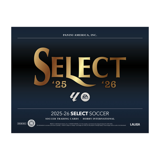 Panini Select La Liga Soccer 2025/26 International Hobby Box - approved front image (PANLALI25-INT)