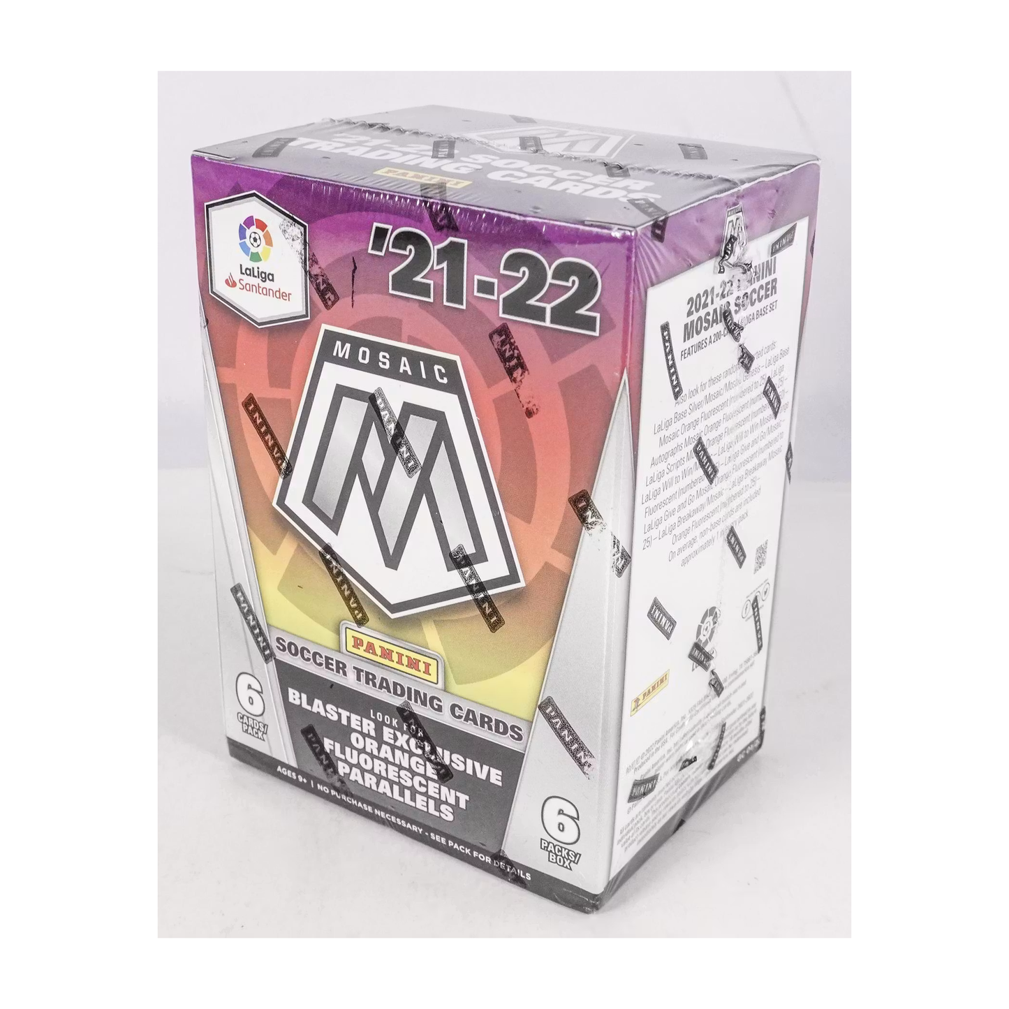Panini Mosaic La Liga Soccer 2021/22 Blaster Box - Orange Fluorescent Parallels - gallery image 2
