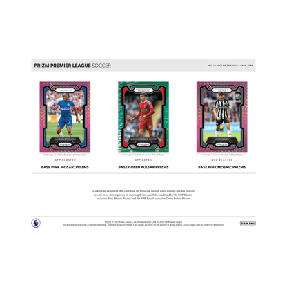 Panini Prizm Premier League Soccer 2023/24 Blaster Box - Pink Mosaic Prizms - gallery image 4