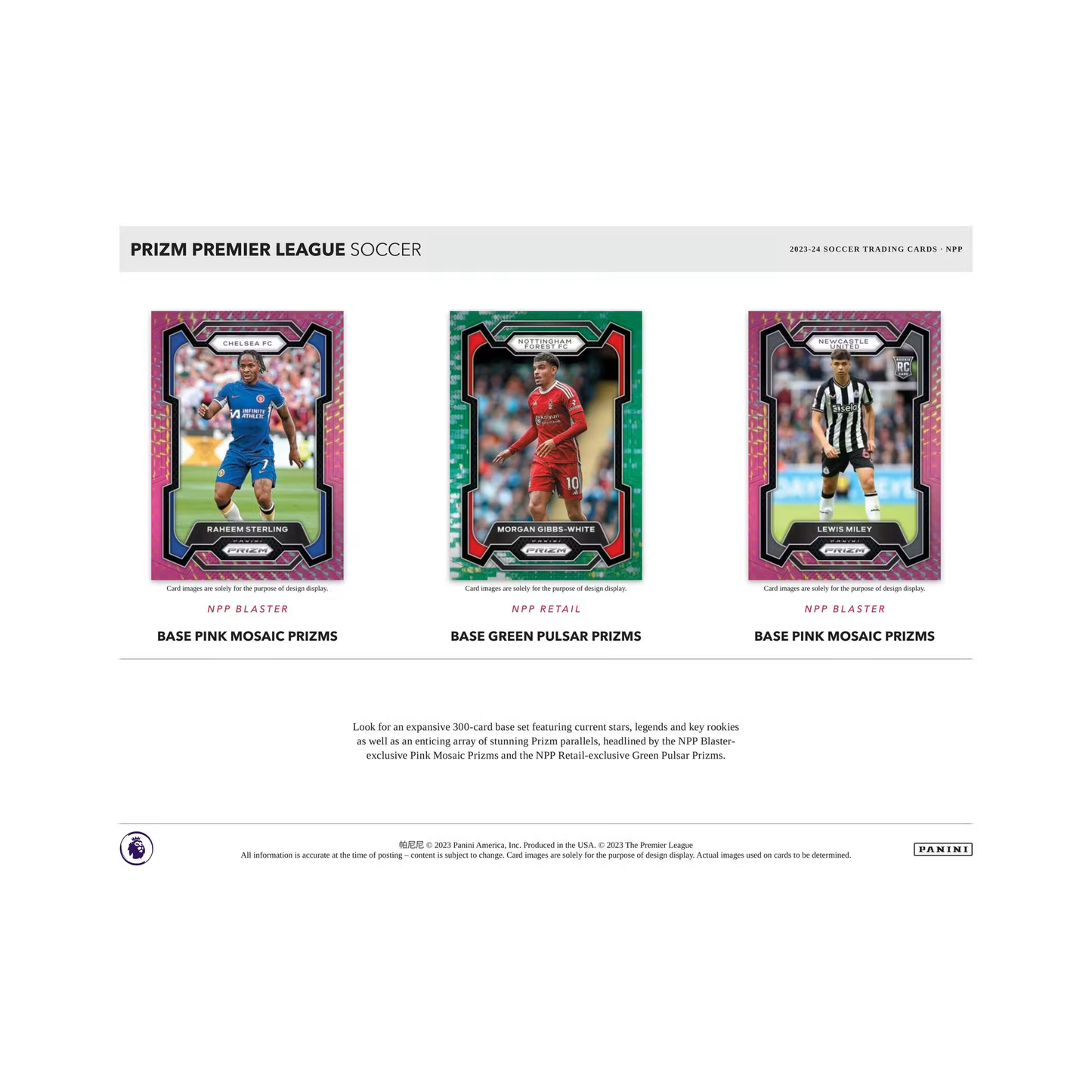 Panini Prizm Premier League Soccer 2023/24 Blaster Box - Red Mosaic Prizms - gallery image 3