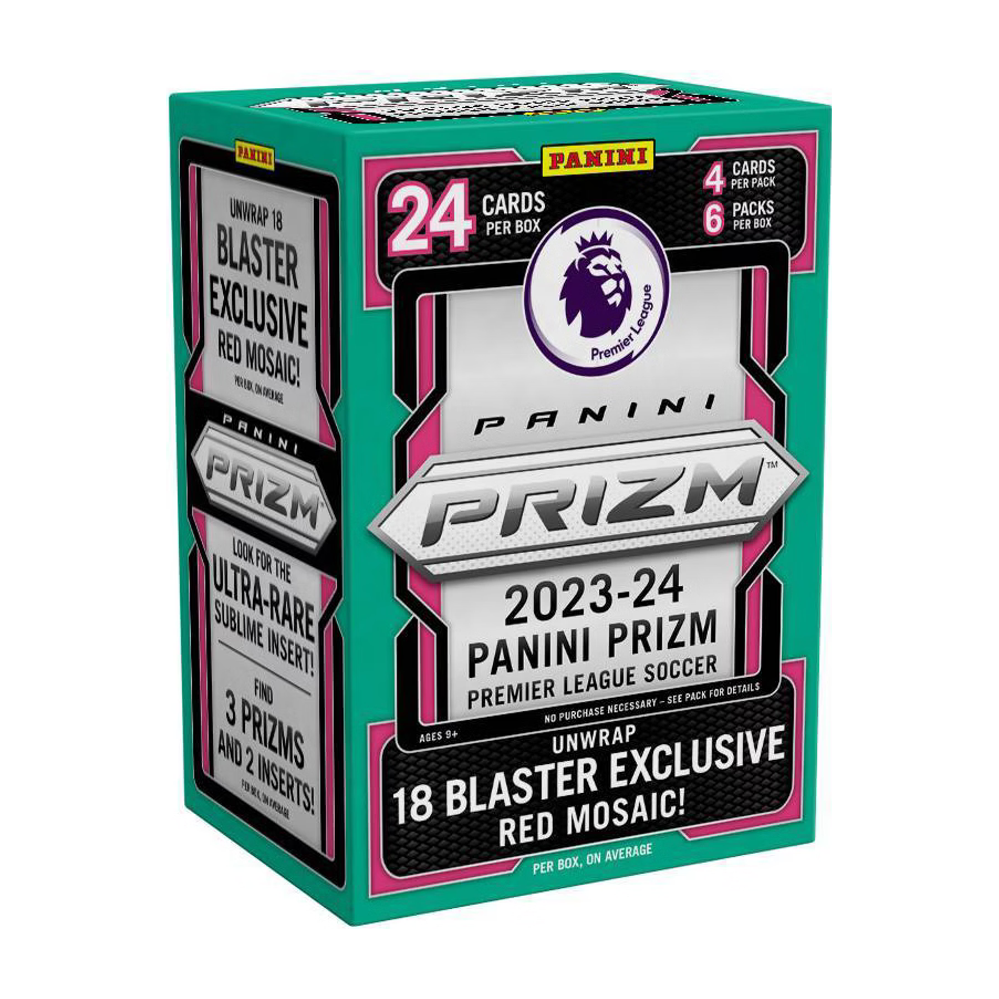 Panini Prizm Premier League Soccer 2023/24 Blaster Box - Red Mosaic Prizms