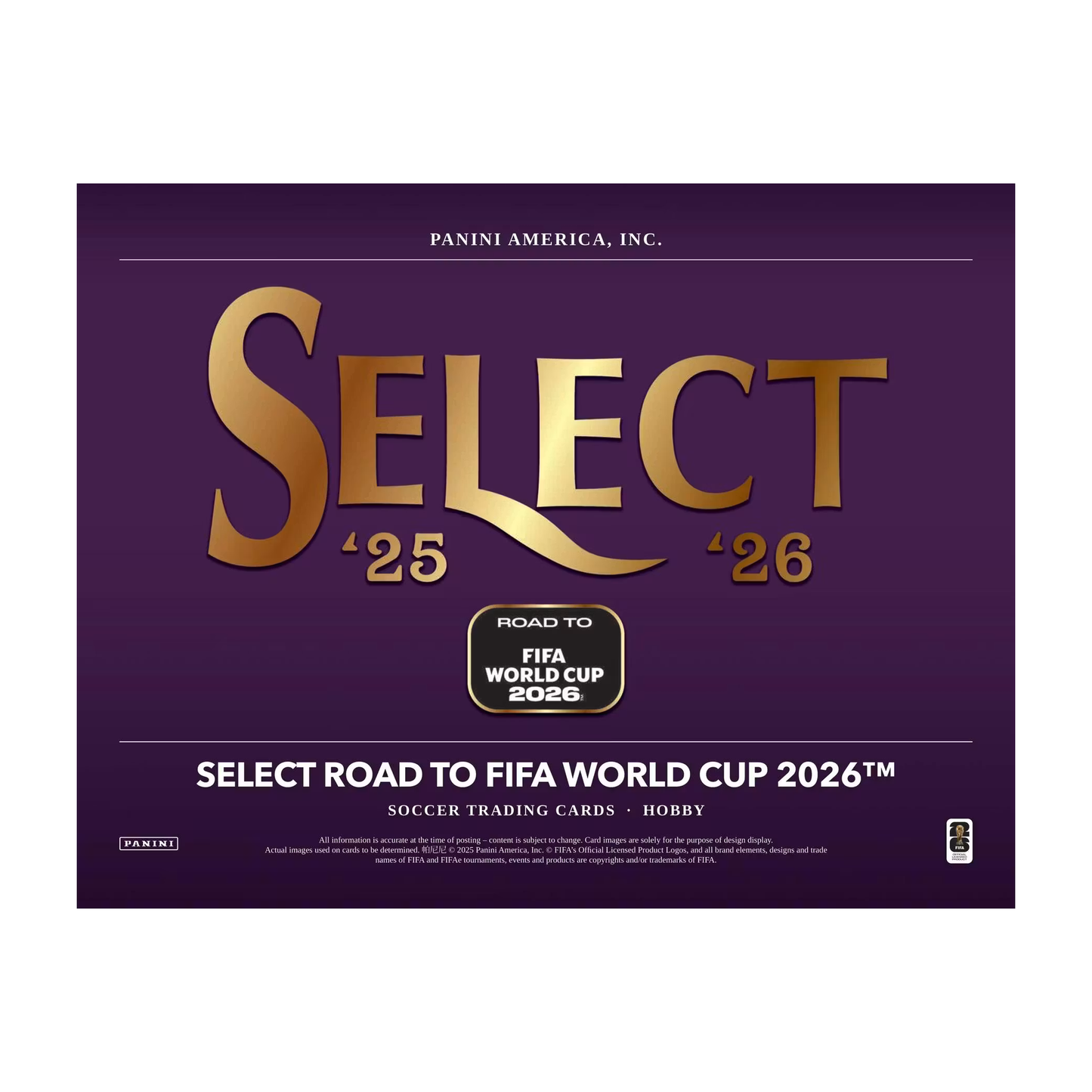 Panini Select Road to FIFA World Cup Soccer 2025/26 Hobby 12-Box Case - gallery image 2
