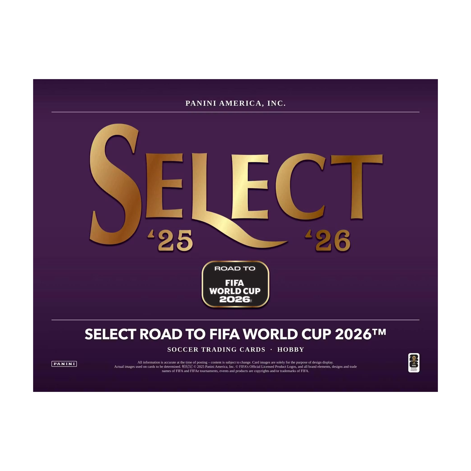 Panini Select Road to FIFA World Cup Soccer 2025/26 Hobby 12-Box Case - gallery image 2