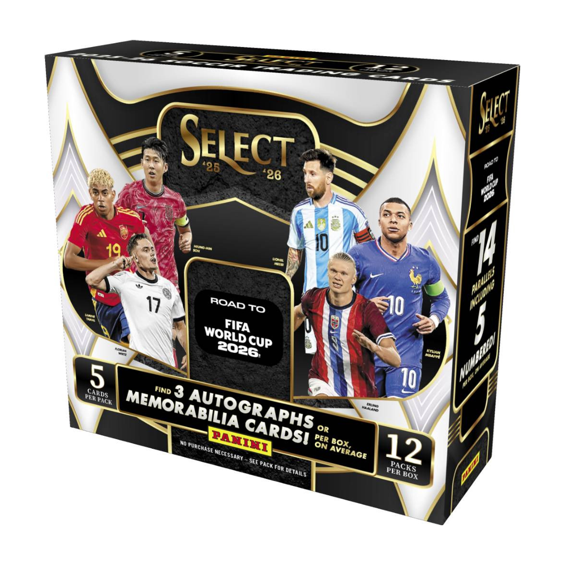 Panini Select Road to FIFA World Cup Soccer 2025/26 Hobby 12-Box Case