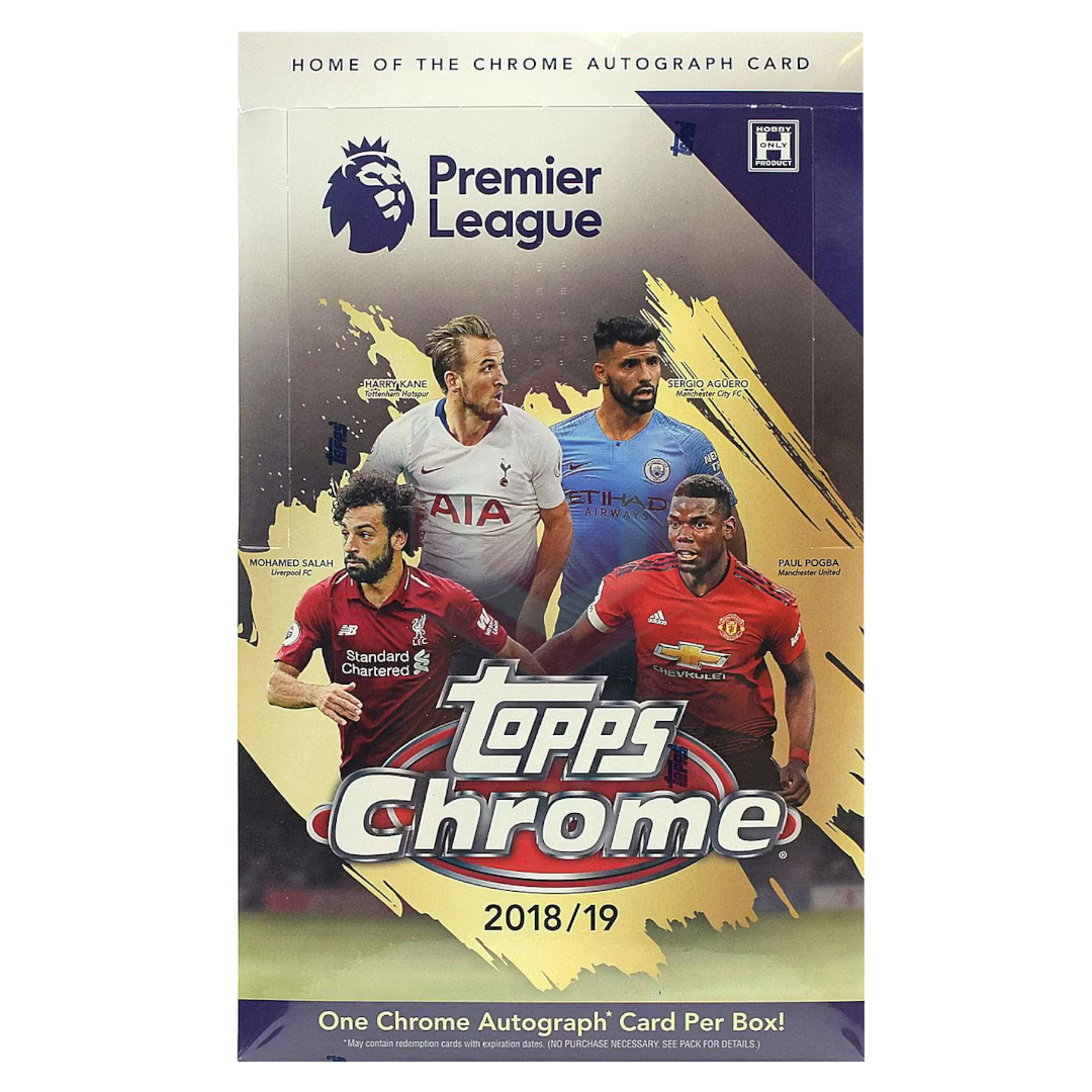 2018-19 Topps Chrome Premier League Hobby Box