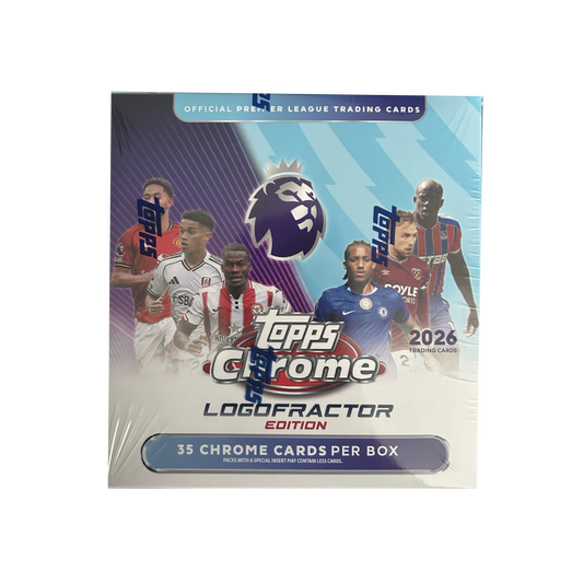 Topps Chrome 2026 Premier League Logo Fractor Box