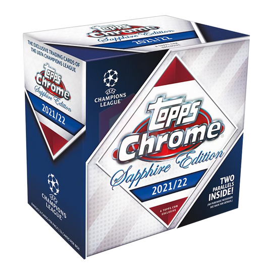 2021-22 Topps Chrome UEFA Champions League Sapphire Edition Soccer Box