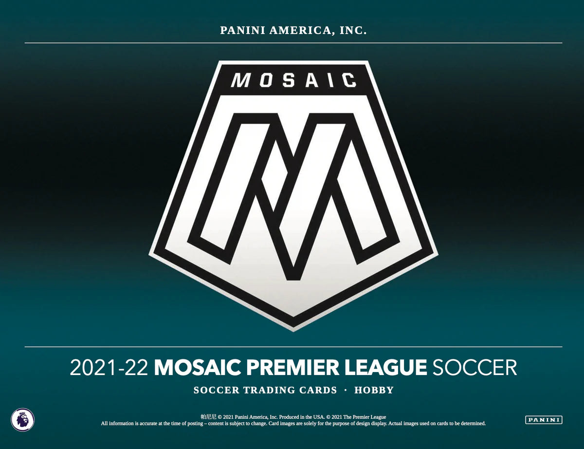 Panini Mosaic EPL Premier League 2021-22 Hobby Box Soccer