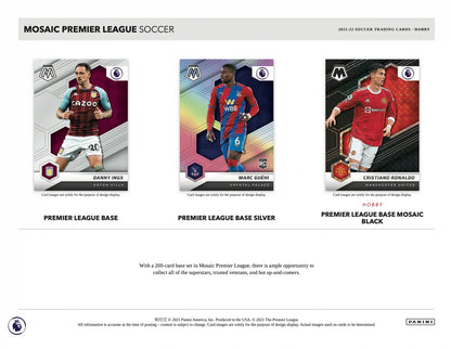 Panini Mosaic EPL Premier League 2021-22 Hobby Box Soccer