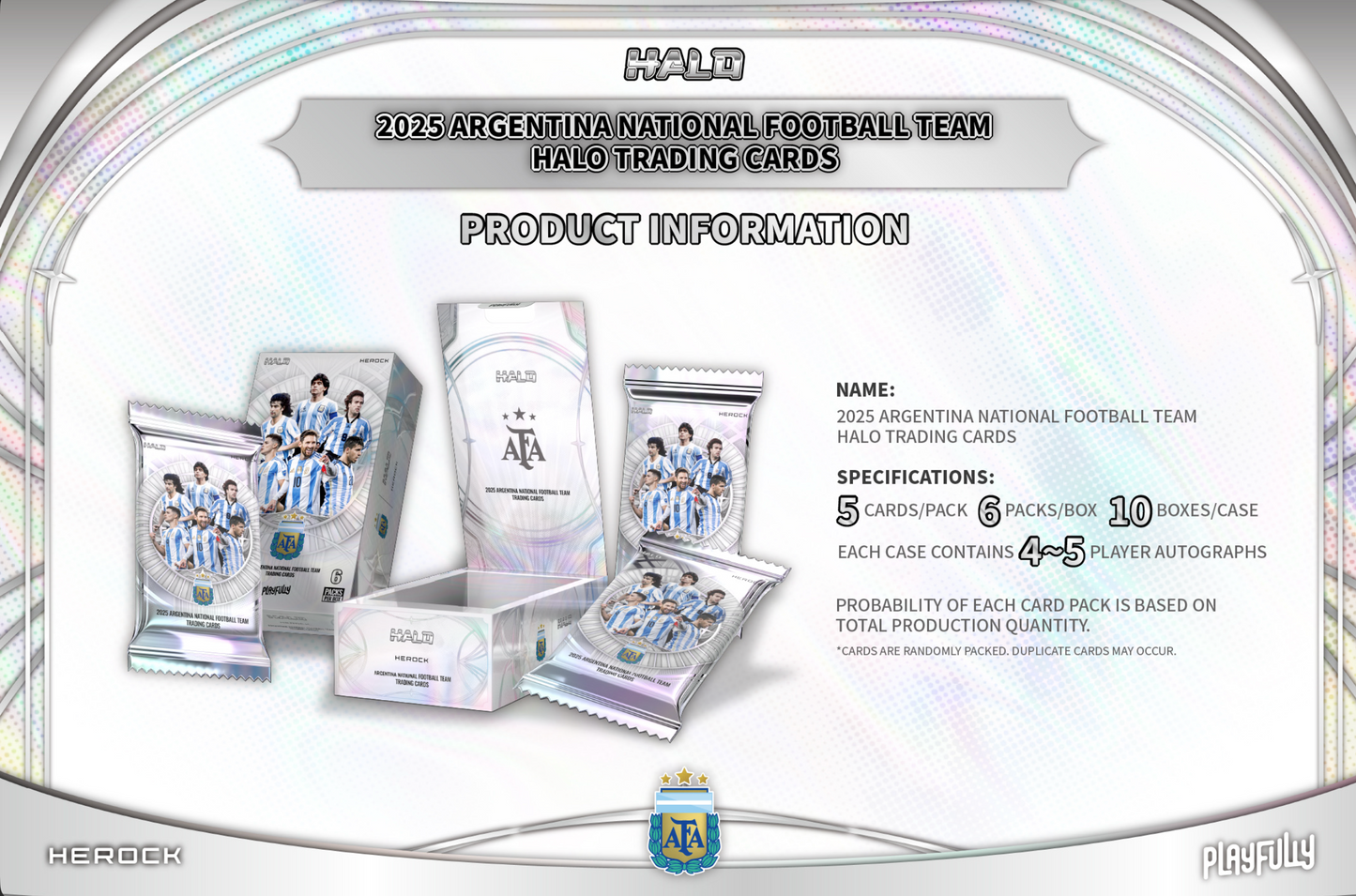 Playfully Argentina National Team 2025 Hobby Box Case