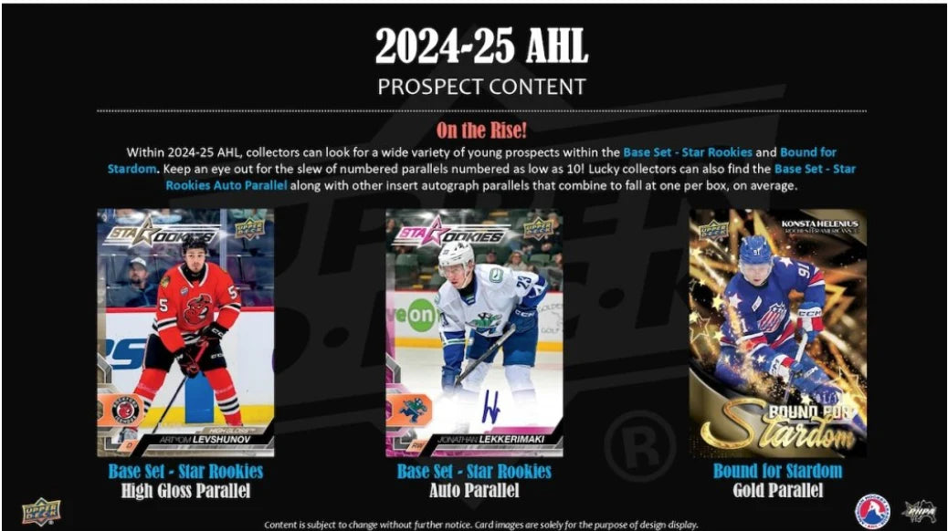 Upper Deck AHL Hockey 2024/25 Hobby Box