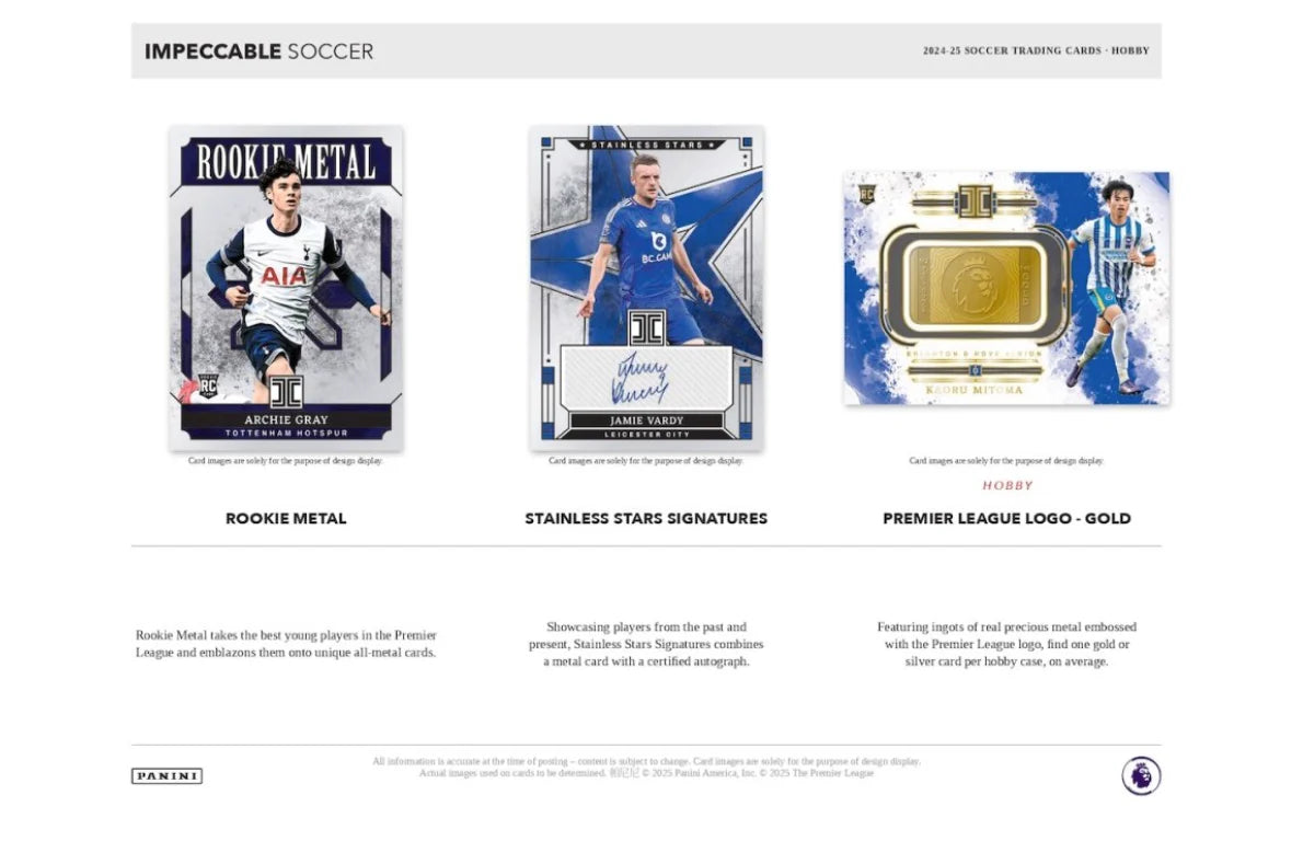Panini Impeccable Soccer 2024/25 Hobby Case