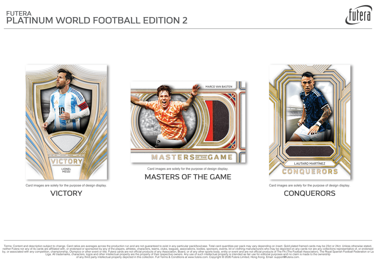 Futera Platinum World Football Edition 2 Hobby Box