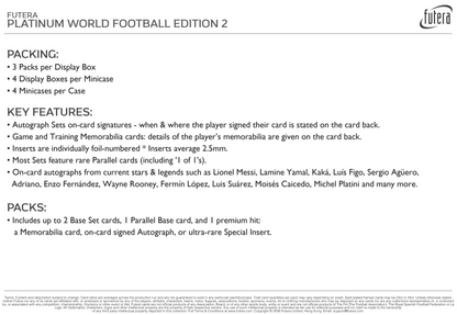 Futera Platinum World Football Edition 2 Hobby Box