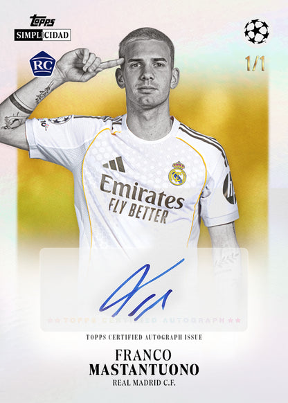 Topps UEFA Club Competitions Simplicidad 2026 Hobby Box