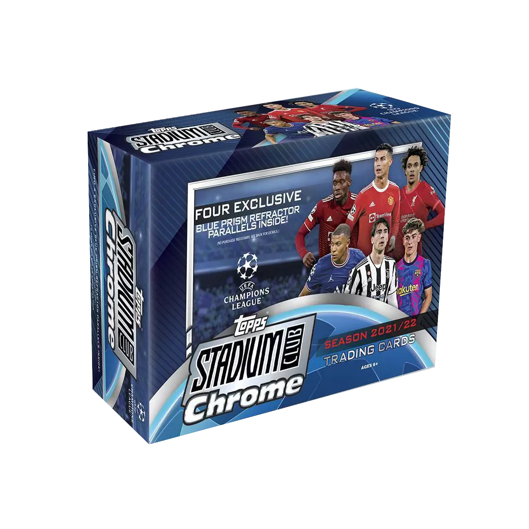 2021/22 Topps Stadium Club Chrome UEFA Soccer Mega Box