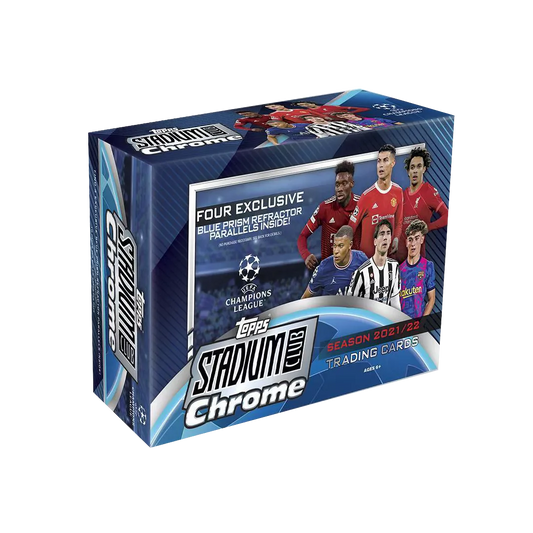 2021/22 Topps Stadium Club Chrome UEFA Soccer Mega Box