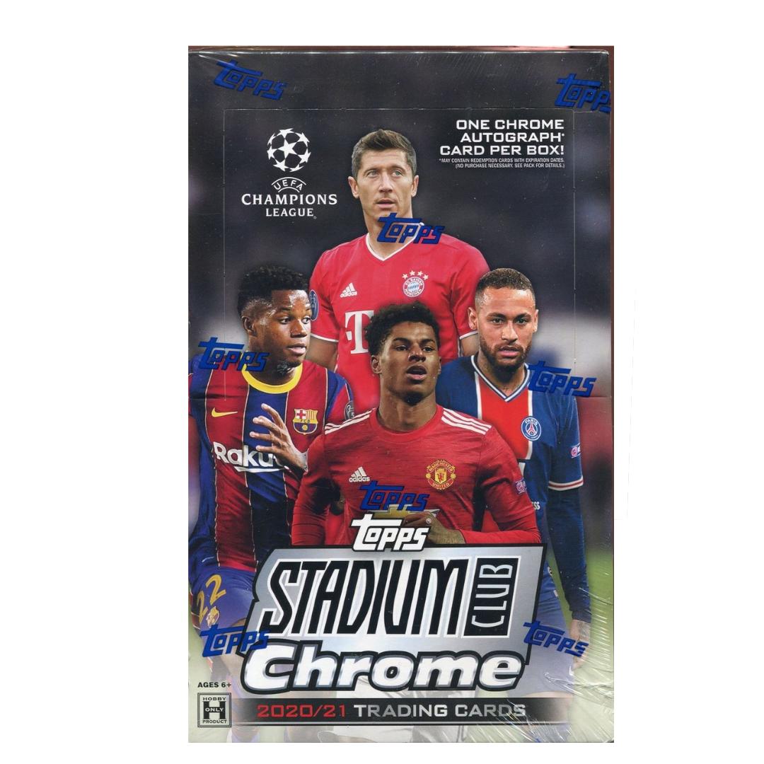 Topps Stadium Club Chrome UEFA Champions League Soccer 2020/21  Hobby Box