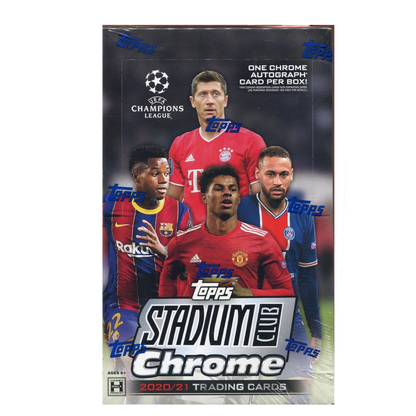 Topps Stadium Club Chrome UEFA Champions League Soccer 2020/21  Hobby Box