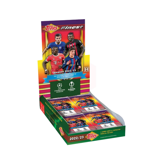 Topps Finest UEFA 2022/23 Hobby Box - approved front image (TOPFIUE22-HB)