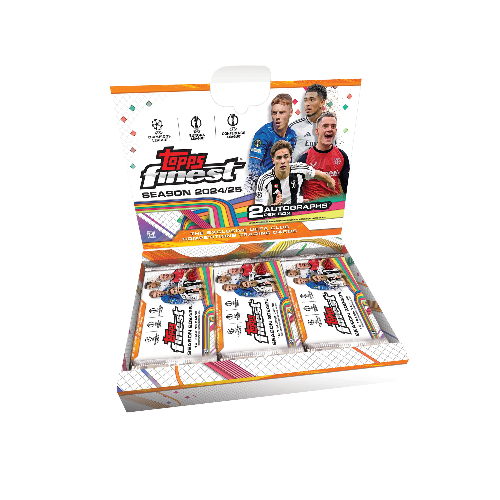 Topps Finest UEFA Club Competitions Soccer 2024/25 Master Box - approved front image (TOPFIUE24-HB)