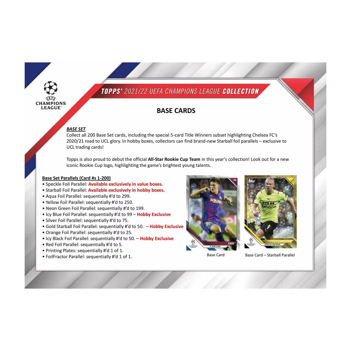 Topps UEFA Champions League Collection Soccer 2021/22 Blaster Box - Sparkle Foil Parallels - gallery image 4