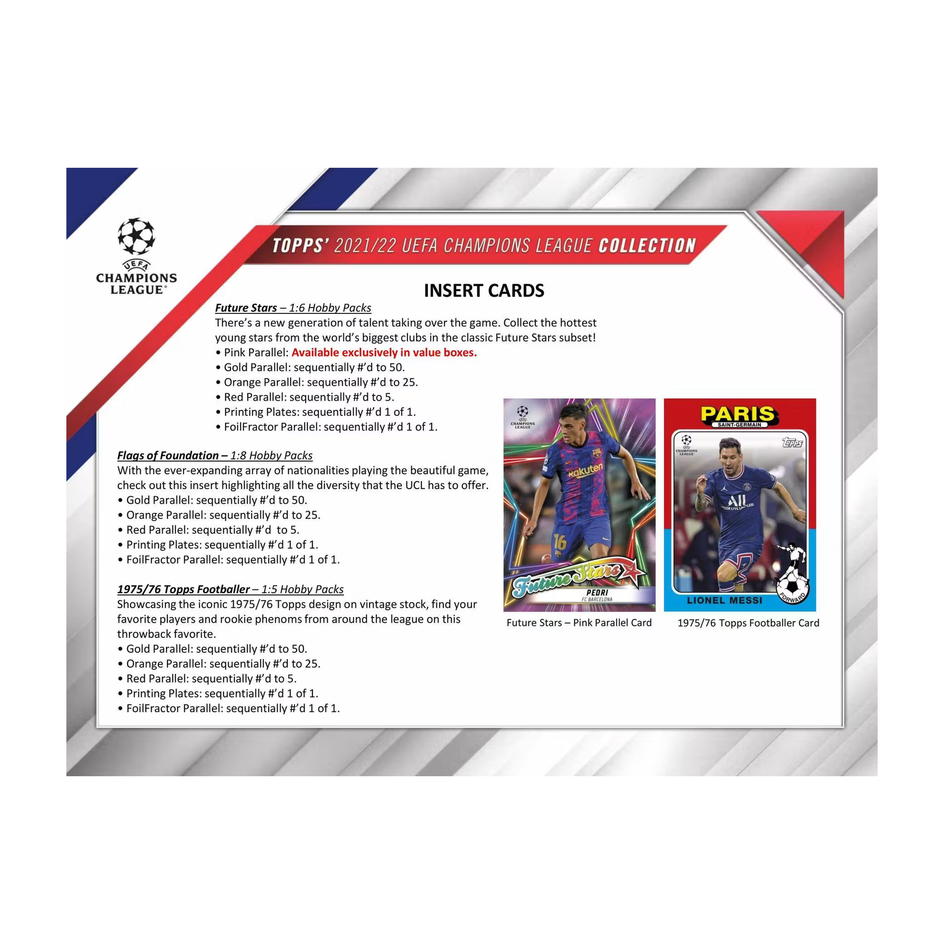 Topps UEFA Champions League Collection Soccer 2021/22 Blaster Box - Sparkle Foil Parallels - gallery image 5