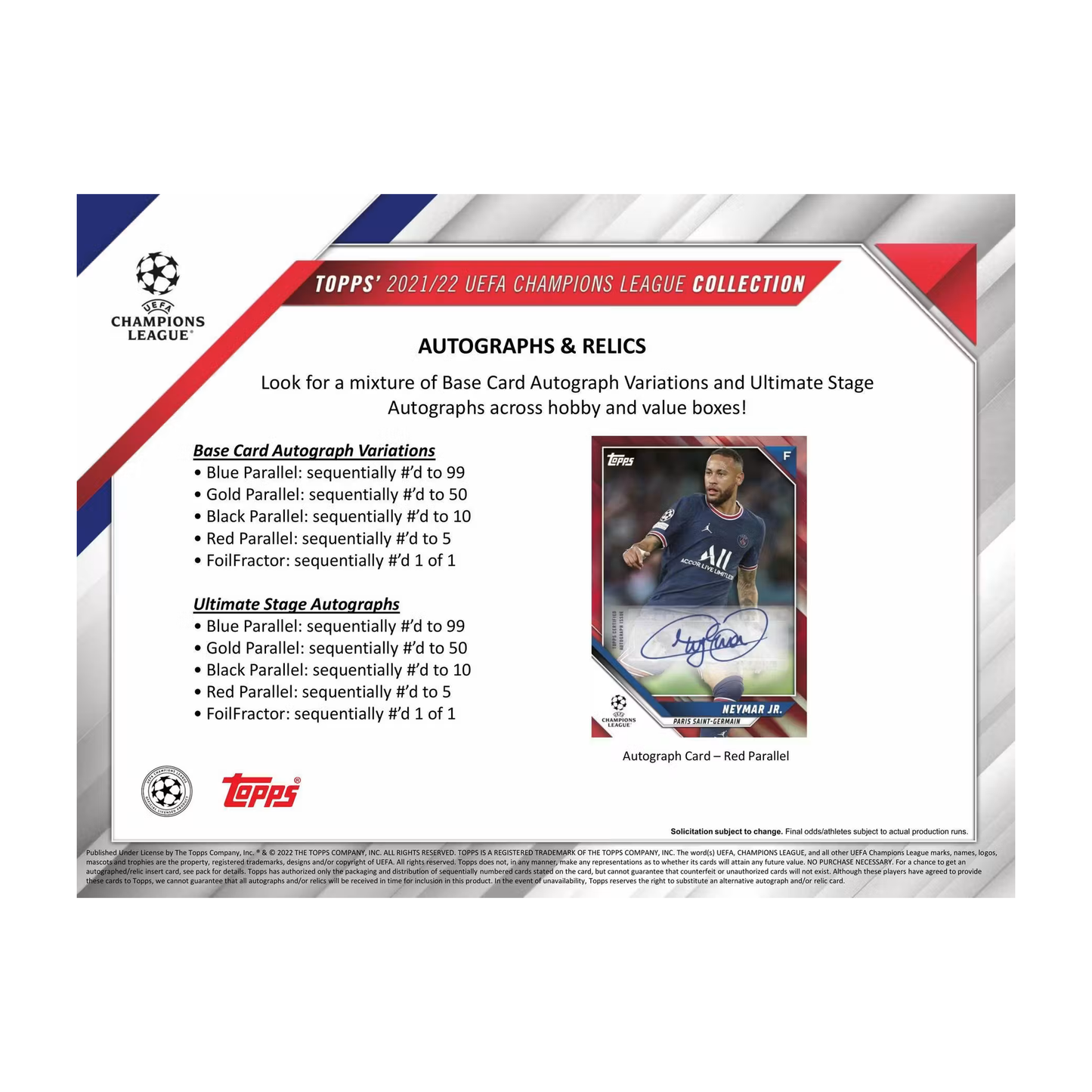 Topps UEFA Champions League Collection Soccer 2021/22 Blaster Box - Sparkle Foil Parallels - gallery image 7