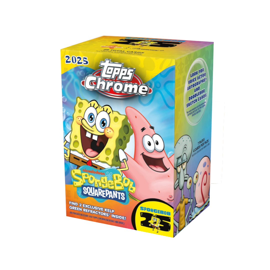 Topps Chrome Spongebob 25th Anniversary 2025 Value Blaster Box