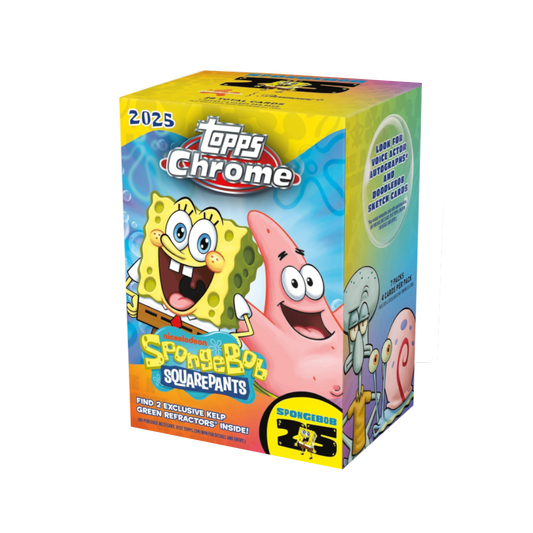 Topps Chrome Spongebob 25th Anniversary 2025 Value Blaster Box