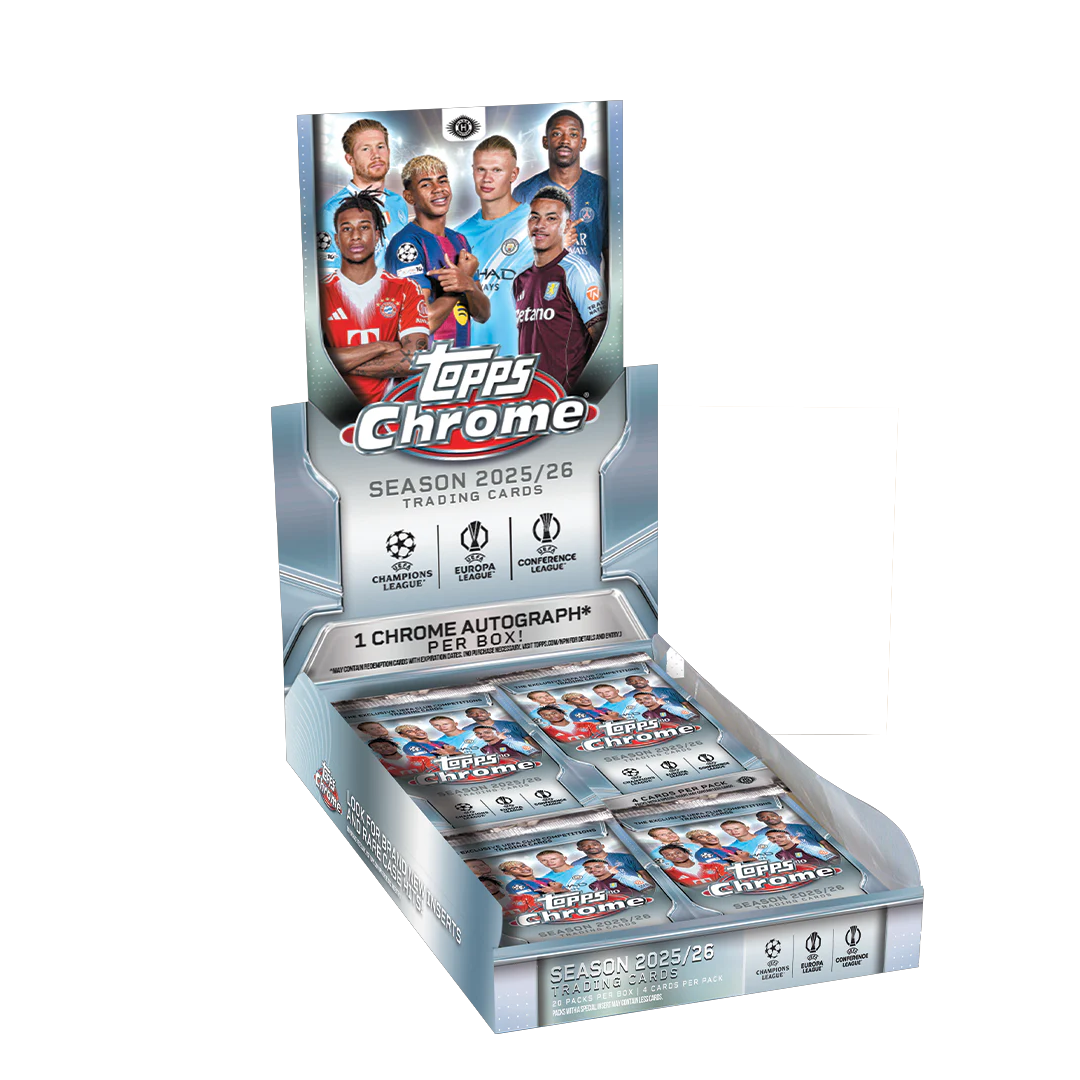 Topps Chrome UEFA Club Competitions Soccer 2025/26 Hobby Box