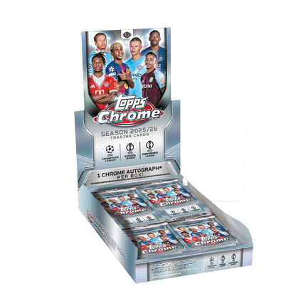 Topps Chrome UEFA Club Competitions Soccer 2025/26 Hobby Box