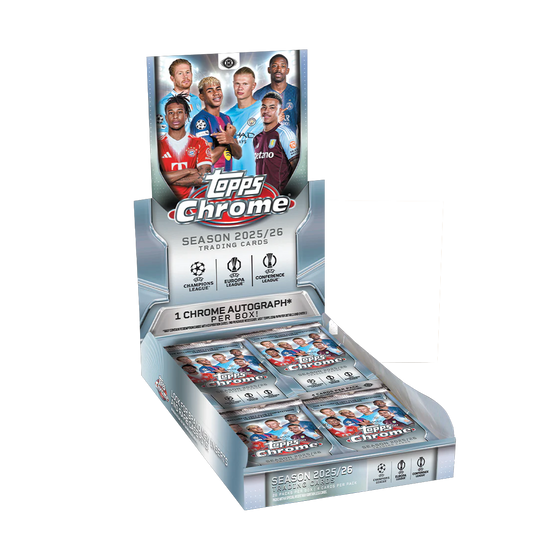 Topps Chrome UEFA Club Competitions Soccer 2025/26 Hobby Box