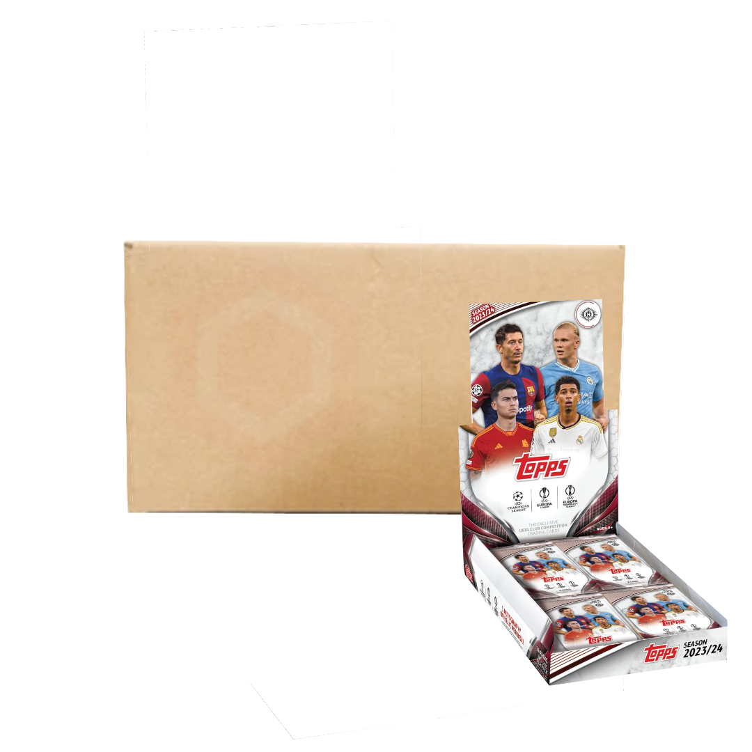 Topps UEFA Club Competitions Soccer Hobby Box 2023/24 Case