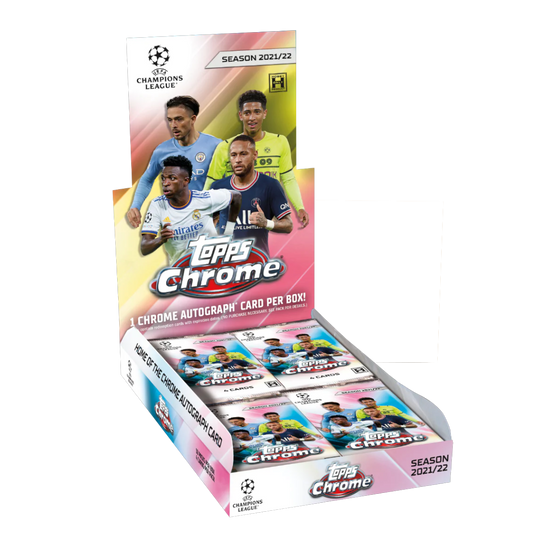 Topps Chrome UEFA Champions League Soccer 2021/22 Hobby Box