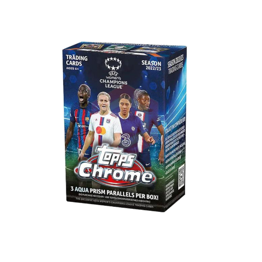 2022/23 Topps Chrome UEFA Women's Champions League Soccer 8-Pack Blaster Box