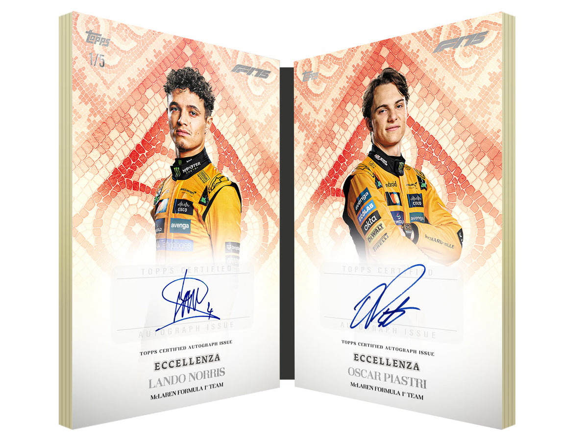Topps F1 Eccellenza 2025 – dual autograph booklet card