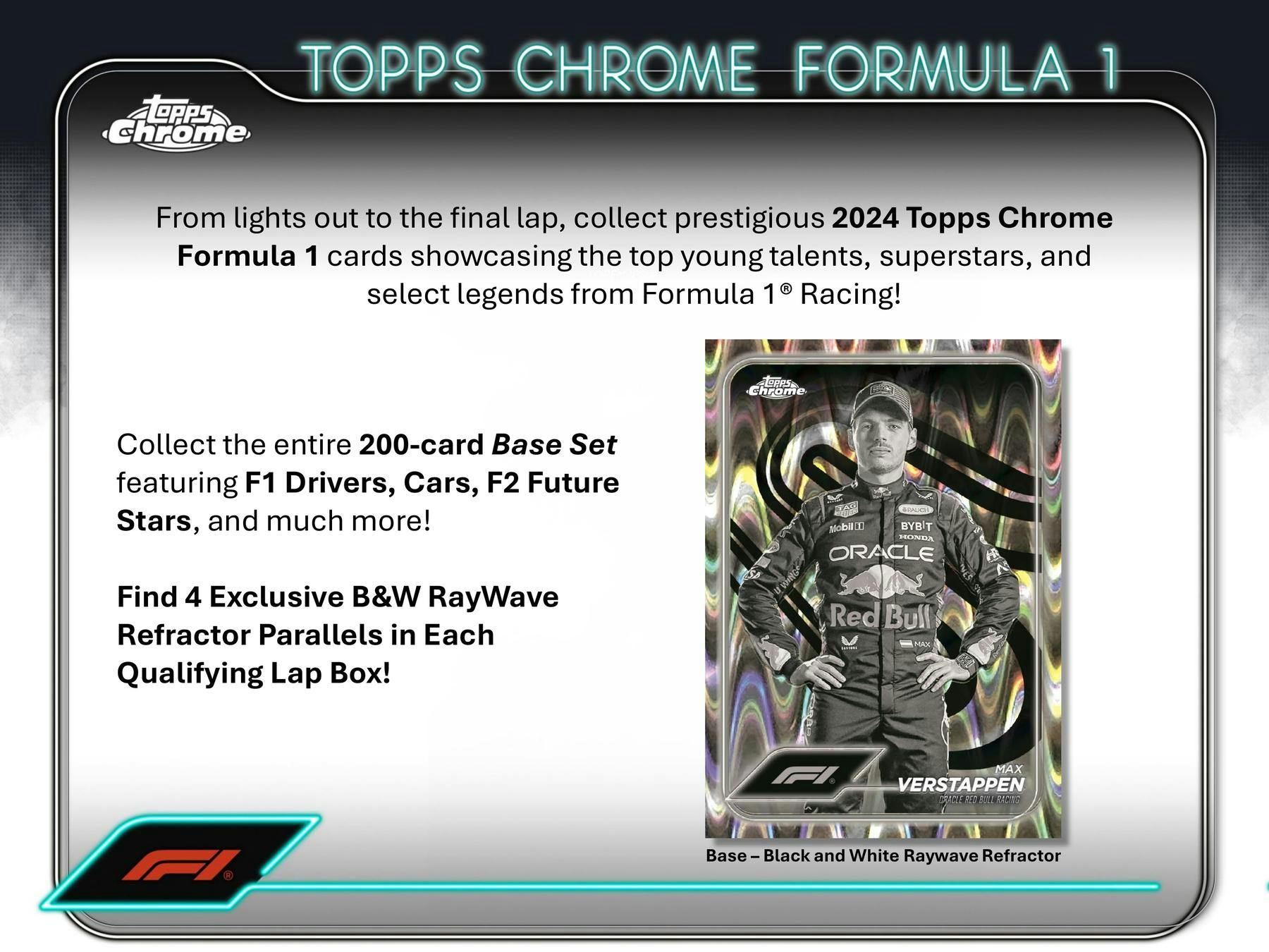 2024 Topps Chrome F1 Formula 1 Qualifying Lap Hobby Box - gallery image 3