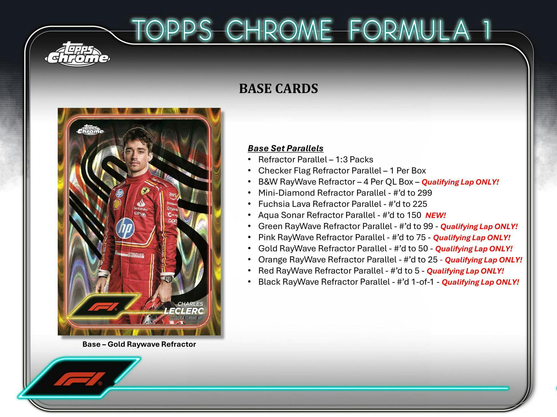 2024 Topps Chrome F1 Formula 1 Qualifying Lap Hobby Box - gallery image 4