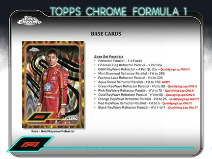2024 Topps Chrome F1 Formula 1 Qualifying Lap Hobby Box - gallery image 4