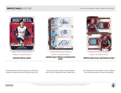 Panini Impeccable Soccer International 2024/25 Hobby Box