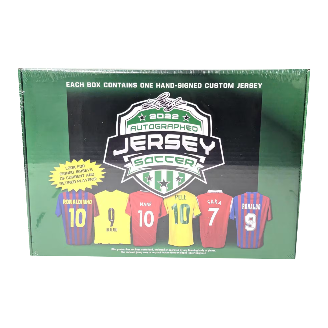 Leaf Autographed Jersey Soccer 2022 Hobby Box