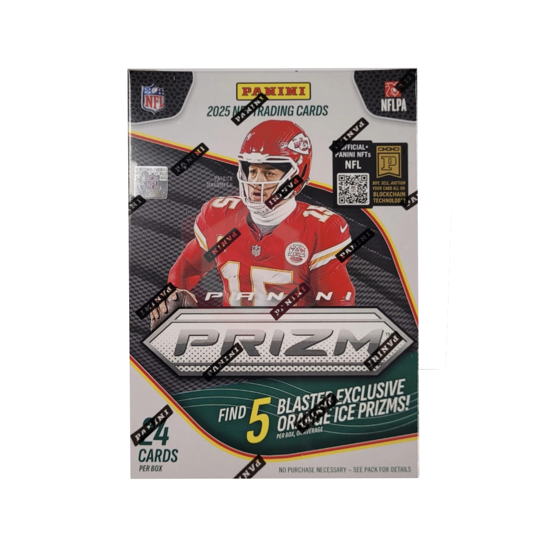 2025 Panini Prizm Football Hobby Blaster, Box (Orange Ice Prizm)