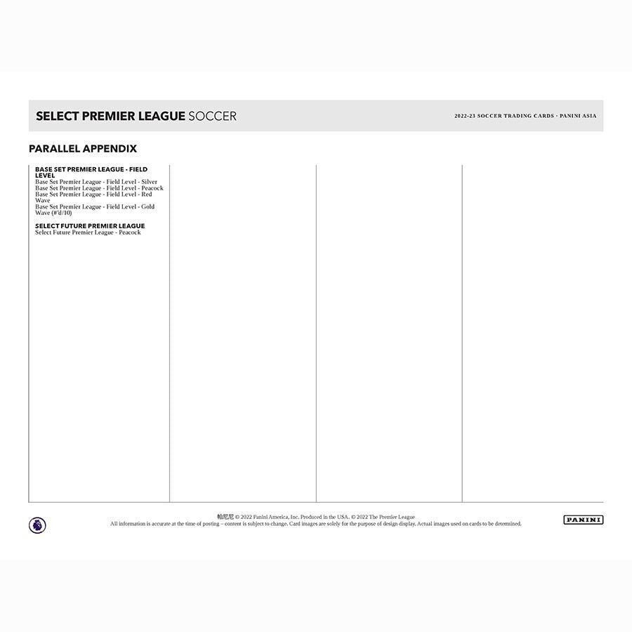 2022/23 Panini Select EPL Soccer Tmall Box