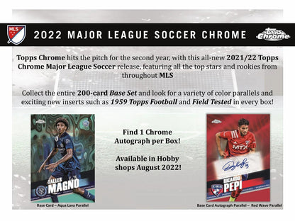 Topps MLS Chrome 2022 Hobby Box