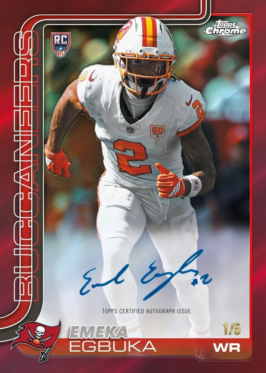 Topps Chrome NFL Football 2025 Value Box Case