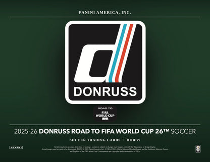 Panini Donruss World Cup Soccer 2025/26 Hobby Box - Sell Sheet Page 1