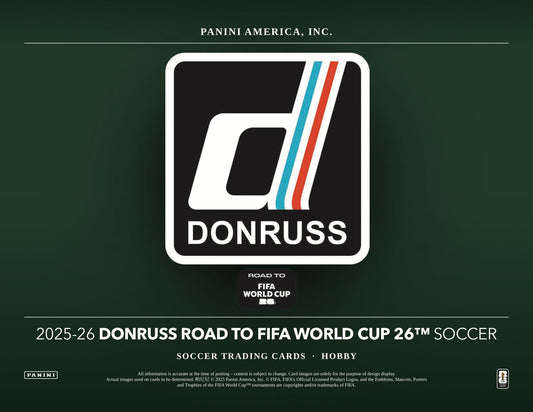 Panini Donruss World Cup Soccer 2025/26 Hobby Box - Sell Sheet Page 1