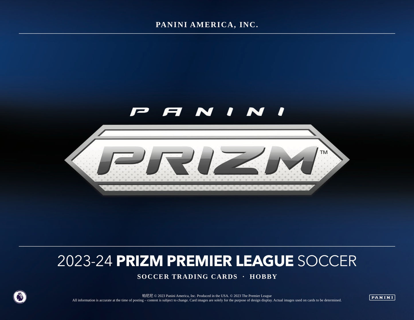 Panini Prizm Premier League Soccer 2023/24 Hobby Box - Sell Sheet Page 1