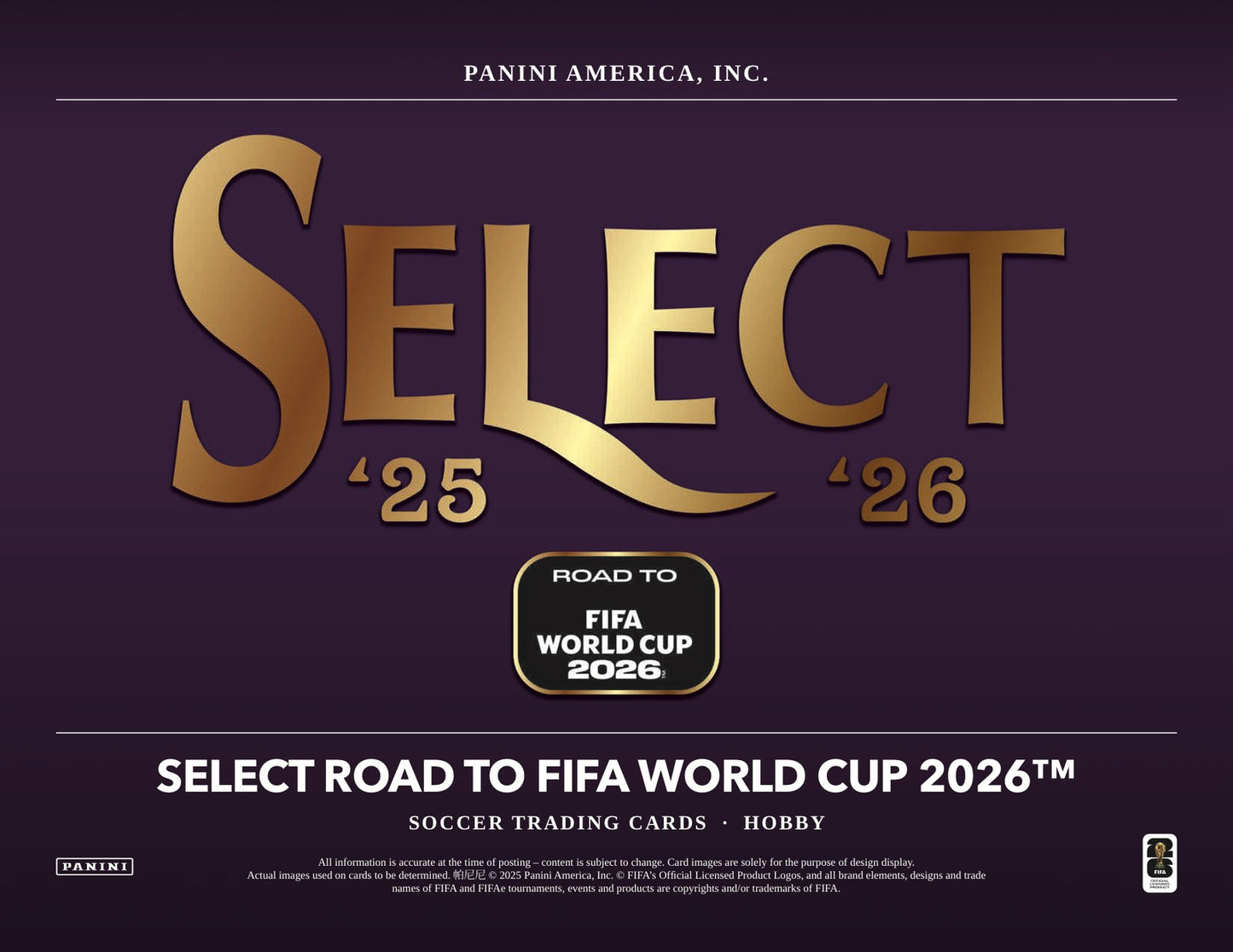 Panini Road to World Cup 2026 Soccer 2025/26 Hobby Box - Sell Sheet Page 1